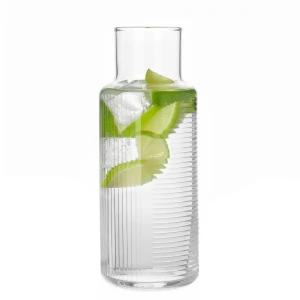 Karafka na wodę sok wino SZKLANA ryflowana żebrowana 1200ml 1,2L