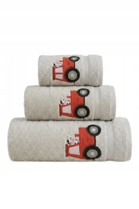 Ręcznik Traktor Szary 70x140 BABY Dziecięcy 100% BAWEŁNA