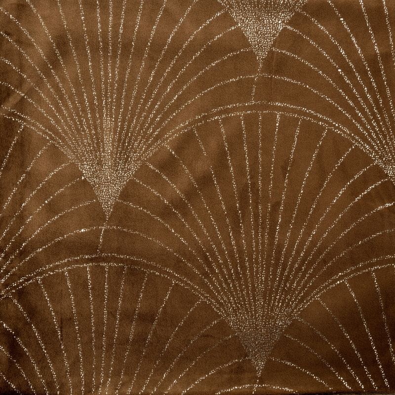 OBRUS WELUR VELVET BIEŻNIK 35 X 180 CM BRĄZOWY