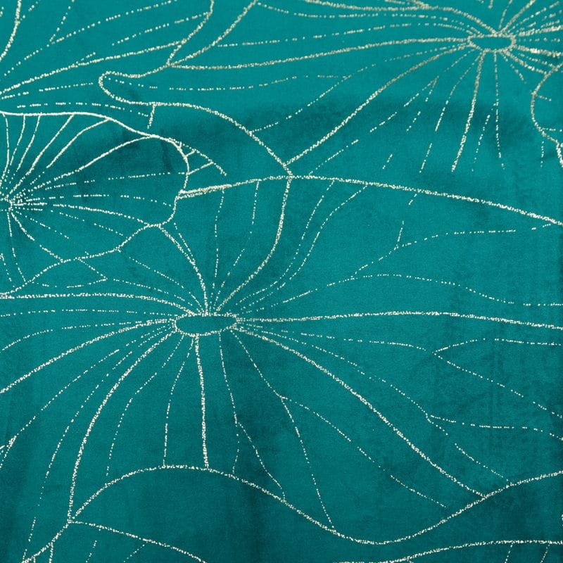 OBRUS WELUR VELVET BIEŻNIK 35 X 180 CM C.TURKUSOWY
