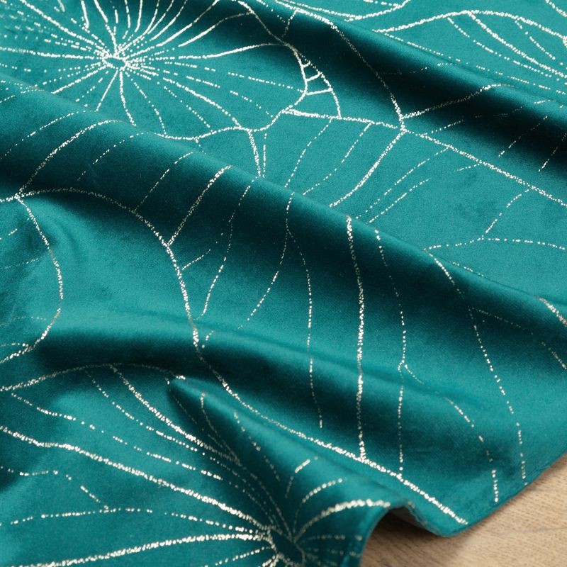OBRUS WELUR VELVET BIEŻNIK 35 X 180 CM C.TURKUSOWY