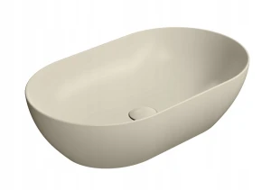 GSI PURA ceramiczna umywalka nablatowa 60x37cm creta mat