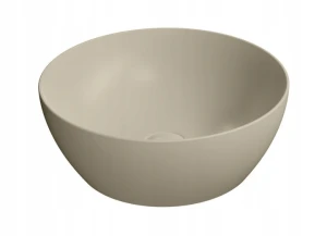 GSI PURA ceramiczna umywalka nablatowa średnica 42cm creta mat