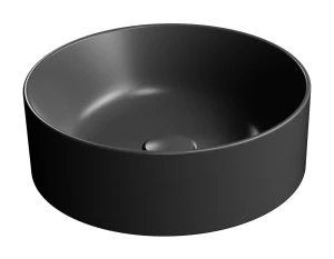 GSI KUBE X umywalka ceramiczna nablatowa 40cm czarny mat