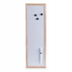 Biała tablica magnetyczna z pisakiem 20 x 60 cm Zeller