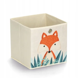 Pudełko do przechowywania Fox polarowe beżowe 28 cm
