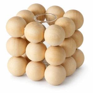 Wazon dekoracyjny szklany mały 9 cm naturalny Boltze