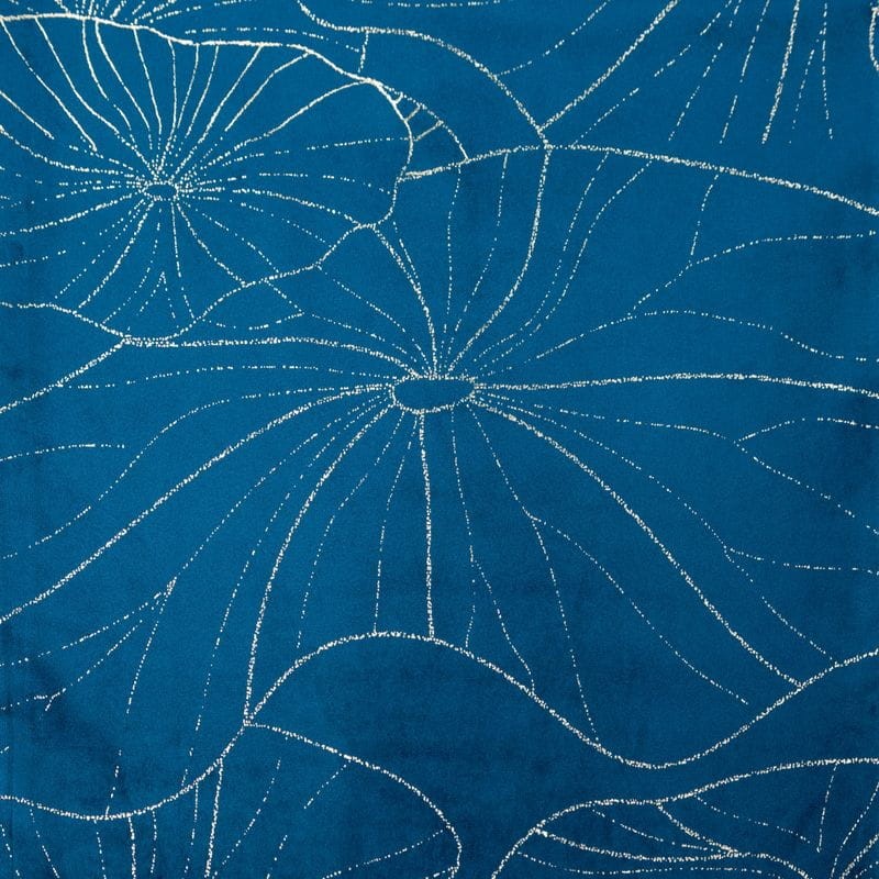 OBRUS WELUR VELVET BIEŻNIK 35 X 180 CM GRANATOWY