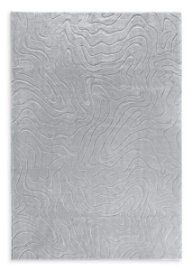 Dywan MATI 160x230 srebrny relief 3D Eurofirany