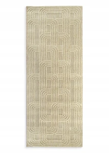 Dywan LINEA2 80x150 beżowy boho z frędzlami Eurofirany