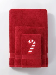 Ręcznik CANDYCANE 70x140 bordowy Spod Igły i Nitki