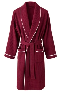 Szlafrok Wafel L/XL burgund Spod Igły i Nitki 16841