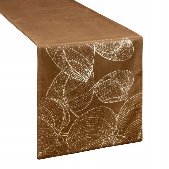 OBRUS WELUR VELVET BIEŻNIK 35X180 CM BRĄZOWY
