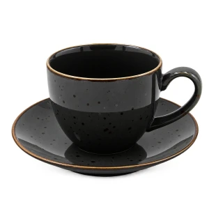 Filiżanka ze spodkiem 300 ml Bogucice Alumina Graphite
