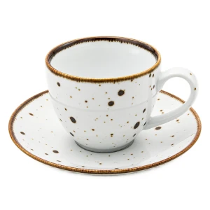 Filiżanka ze spodkiem 200 ml Bogucice Alumina White