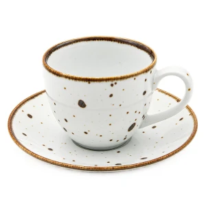 Filiżanka ze spodkiem Bogucice Alumina White 300 ml
