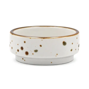 Pojemnik na masło Bogucice Alumina Cottage White 7 cm sztaplowany