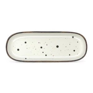 Półmisek prostokątny 22 x 9 cm Bogucice Alumina Cottage White