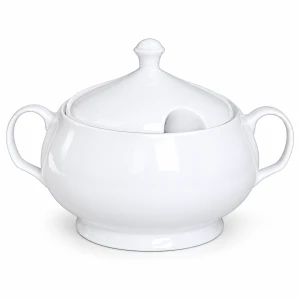 Biała waza do zupy 3 l porcelana Bogucice