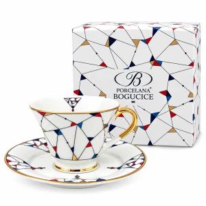 Bogucice Filiżanka ze spodkiem espresso Arlekin 90 ml