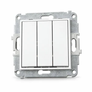Mechanizm łącznika potrójnego Karlik MINI biały MWP-7