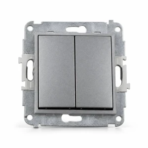 Mechanizm łącznika świecznikowego  Karlik MINI srebrny metalik 7MWP-2