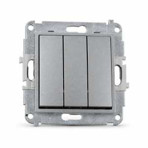 Mechanizm łącznika potrójnego Karlik MINI srebrny metalik 7MWP-7