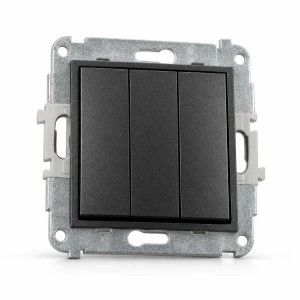 Mechanizm łącznika potrójnego Karlik MINI grafitowy 11MWP-7