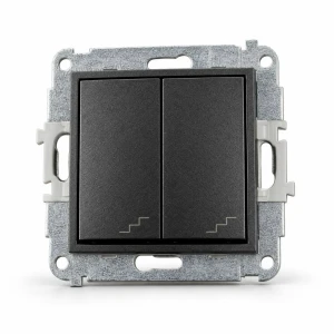 Mechanizm łącznika podwójnego schodowego Karlik MINI grafitowy 11MWP-33