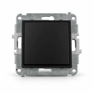 Łącznik jednobiegunowy Karlik MINI czarny mat 12MWP-1