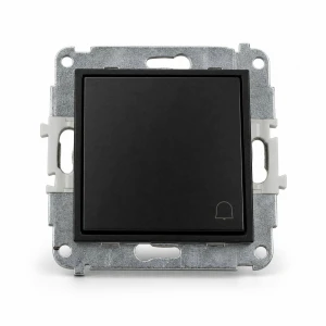 Mechanizm łącznika zwierny dzwonek  Karlik MINI czarny mat 12MWP-4