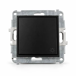 Mechanizm łącznika zwierny światło Karlik MINI czarny mat 12MWP-5