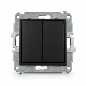 Mechanizm łącznika podwójnego krzyżowego Karlik MINI czarny mat 12MWP-66