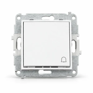 Mechanizm łącznika zwierny dzwonek  Karlik MINI biały mat 25MWP-4