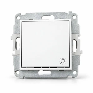 Mechanizm łącznika zwierny światło Karlik MINI biały mat 25MWP-5