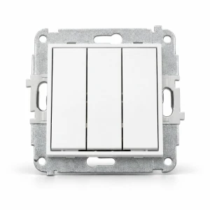 Mechanizm łącznika potrójnego Karlik MINI biały mat 25MWP-7