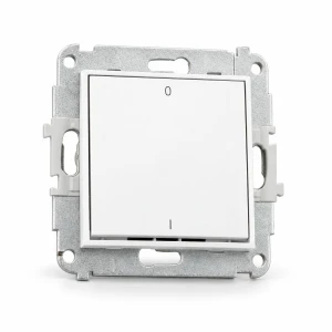 Mechanizm łącznika dwubiegunowego Karlik MINI biały mat 25MWP-9