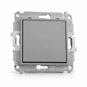Mechanizm łącznika dwubiegunowego Karlik MINI szary mat 27MWP-9
