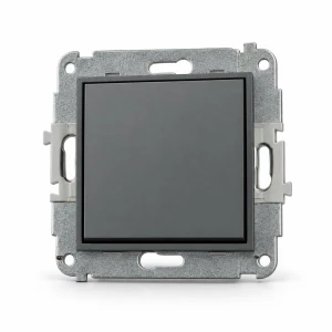 Mechanizm łącznika schodowego (jeden klawisz bez piktogramu) Karlik MINI grafitowy mat 28MWP-3.1