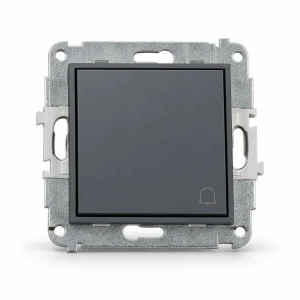 Mechanizm łącznika zwierny dzwonek  Karlik MINI grafitowy mat 28MWP-4