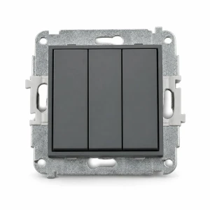 Mechanizm łącznika potrójnego Karlik MINI grafitowy mat 28MWP-7