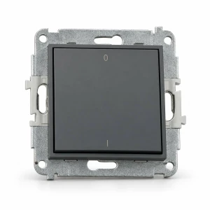 Mechanizm łącznika dwubiegunowego Karlik MINI grafitowy mat 28MWP-9