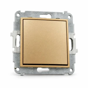 Mechanizm łącznika krzyżowego (jeden klawisz bez piktogramu) Karlik MINI złoty 29MWP-6.1