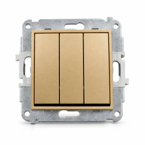 Mechanizm łącznika potrójnego Karlik MINI złoty 29MWP-7