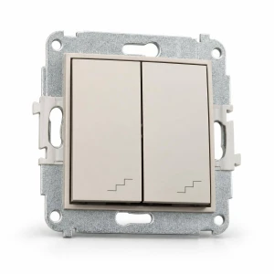 Mechanizm łącznika podwójnego schodowego Karlik MINI taupe 60MWP-33