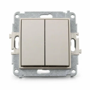 Mechanizm łącznika zwiernego żaluzjowego (dwa klawisze bez piktogramów) Karlik MINI taupe 60MWP-8.1