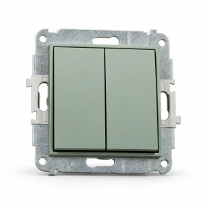 Mechanizm łącznika podwójnego krzyżowego (dwa klawisze bez piktogramu) Karlik MINI szałwiowy 61MWP-66.1