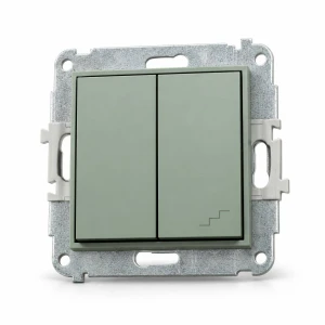 Mechanizm łącznika jednobiegunowego ze schodowym (osobne zasilanie) Karlik MINI szałwiowy 61MWP-10.2