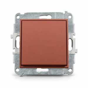 Mechanizm łącznika krzyżowego (jeden klawisz bez piktogramu) Karlik MINI terakota 63MWP-6.1