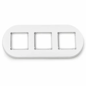 Ramka potrójna okrągła Karlik MINI biały MRTO-3